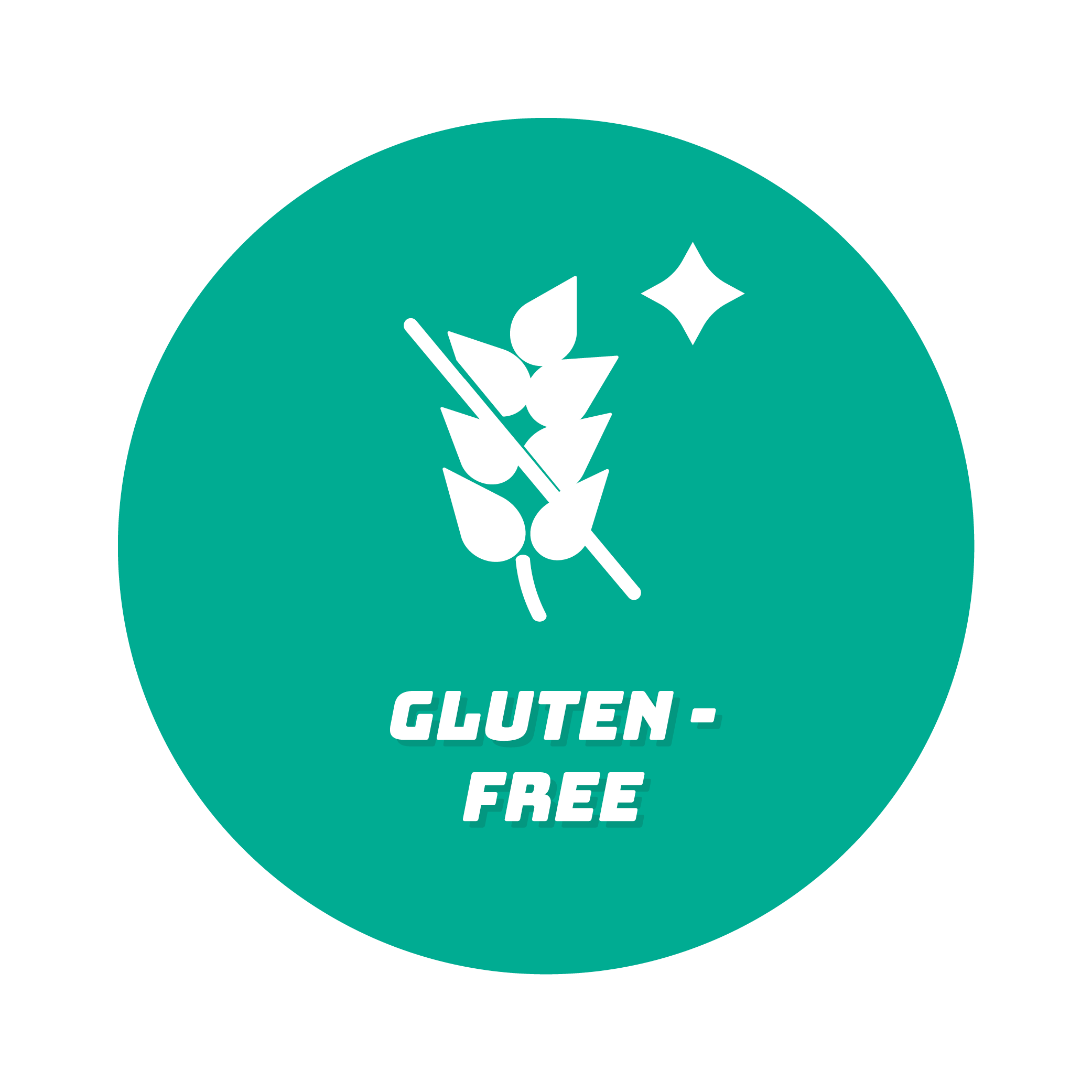 an icon of wheat crossed out, symbolizing gluten-free..
