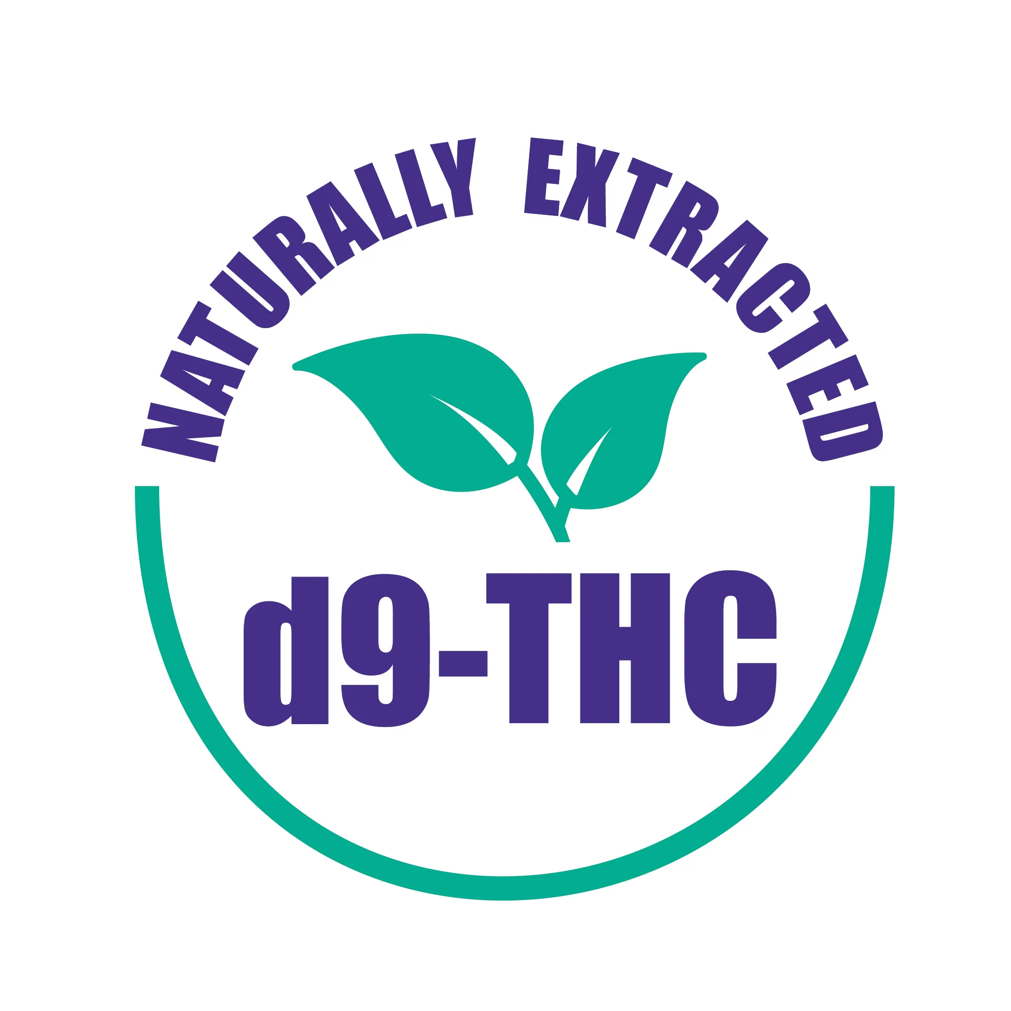 An icon that specifies Cantrip drinks are make with naturally-extracted d9-THC.