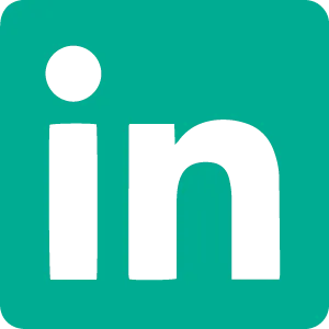 The LinkedIn logo. Link opens in new tab.